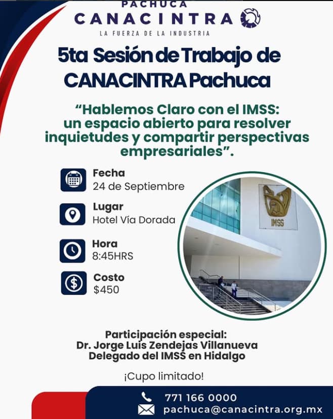 Sesión de trabajo CANACINTRA